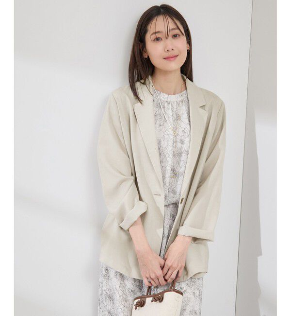 Rope&rsquo;Picnic「【接触冷感・吸水速乾・防シワ】エフォートレスリラックスジャケット/通勤・セットアップ対応」|テーラードジャケット|