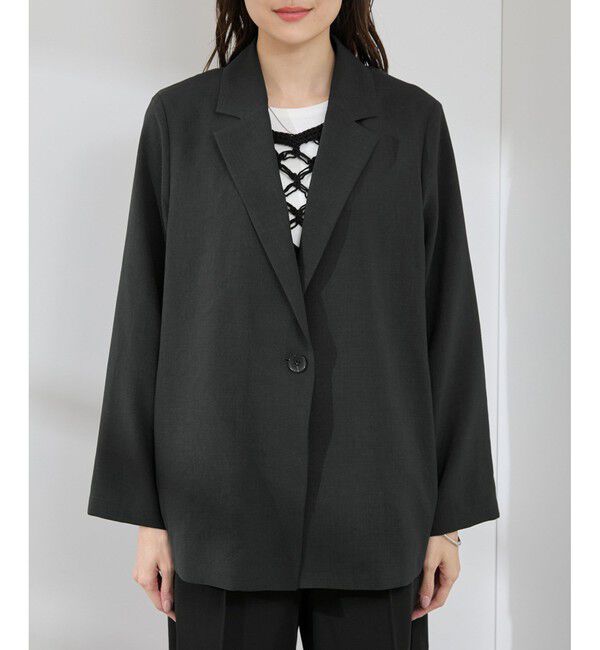 Rope&rsquo;Picnic「【接触冷感・吸水速乾・防シワ】エフォートレスリラックスジャケット/通勤・セットアップ対応」|テーラードジャケット|