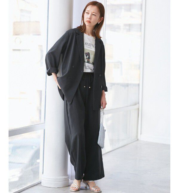 Rope&rsquo;Picnic「【接触冷感・吸水速乾・防シワ】エフォートレスリラックスジャケット/通勤・セットアップ対応」|テーラードジャケット|