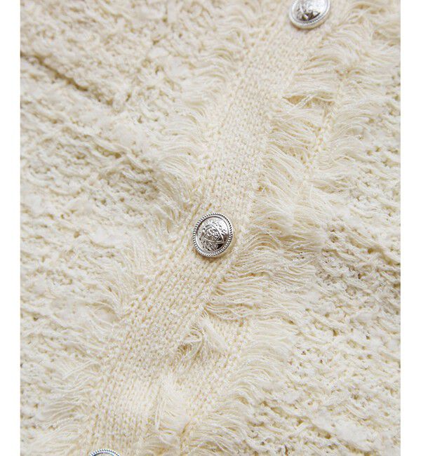 Rope&rsquo;Picnic「【WEB限定カラー】【サマー・ツイード】着丈が選べるジレベスト/スリーブレスカーディガン」|カーディガン|