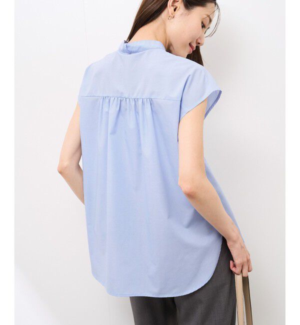 Rope&rsquo;Picnic「【防シワ】リボンフレンチスリーブシャツ」|シャツ・ブラウス|