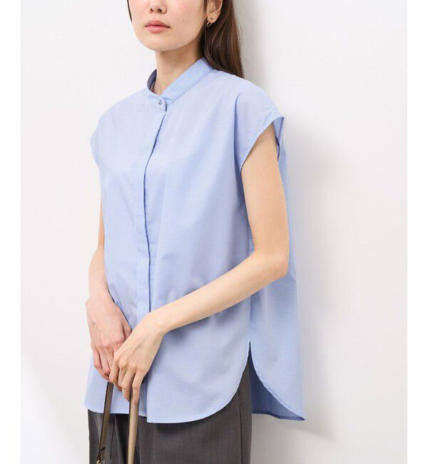 Rope&rsquo;Picnic「【防シワ】リボンフレンチスリーブシャツ」|シャツ・ブラウス|