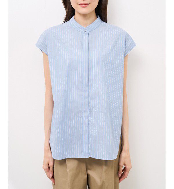 Rope&rsquo;Picnic「【防シワ】リボンフレンチスリーブシャツ」|シャツ・ブラウス|