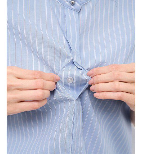 Rope&rsquo;Picnic「【防シワ】リボンフレンチスリーブシャツ」|シャツ・ブラウス|