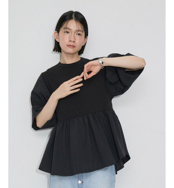 ADAM ET ROPE'「【新色追加】・【サステナブル】バウンスカフスプルオーバー」|Tシャツ・カットソー|