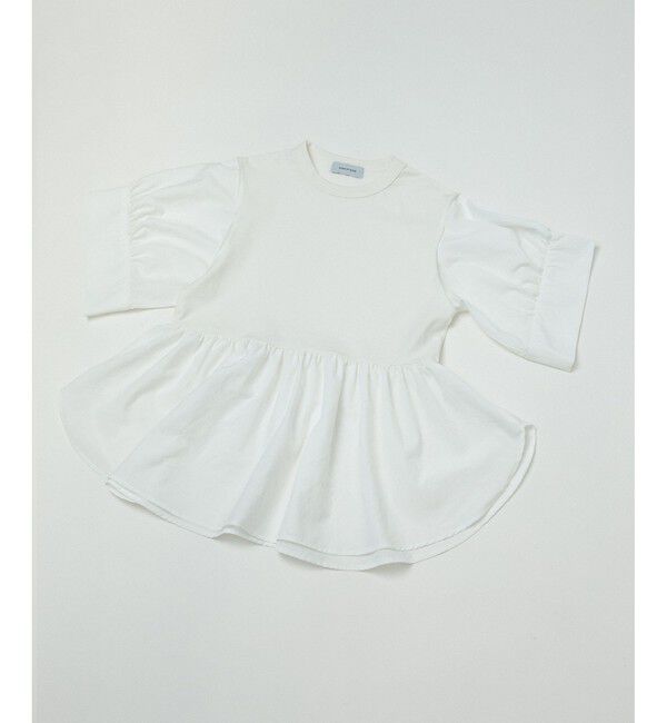 ADAM ET ROPE'「【新色追加】・【サステナブル】バウンスカフスプルオーバー」|Tシャツ・カットソー|