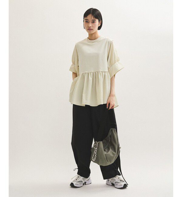 ADAM ET ROPE'「【新色追加】・【サステナブル】バウンスカフスプルオーバー」|Tシャツ・カットソー|