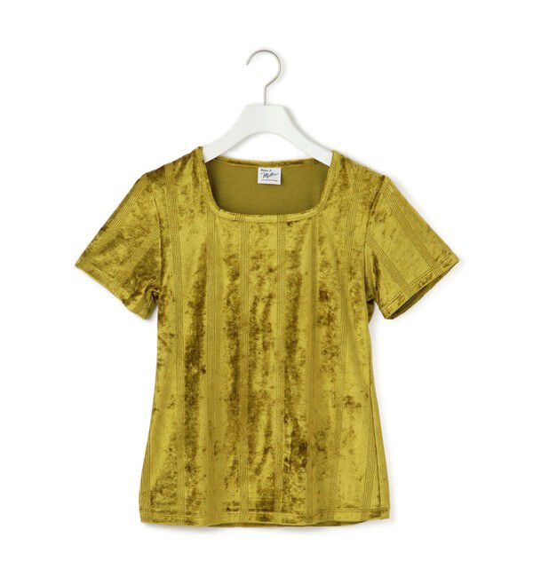 ADAM ET ROPE'「【Miller for ADAM ET ROPE'】別注 ベロアスクエアTee」|Tシャツ・カットソー|