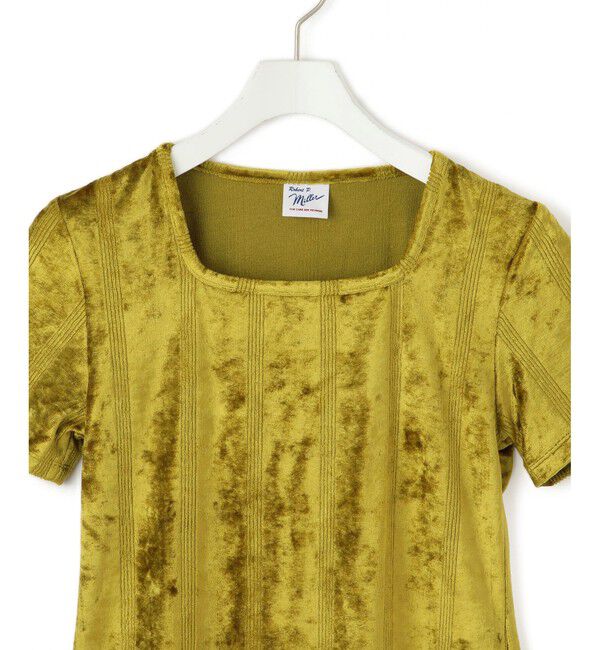 ADAM ET ROPE'「【Miller for ADAM ET ROPE'】別注 ベロアスクエアTee」|Tシャツ・カットソー|