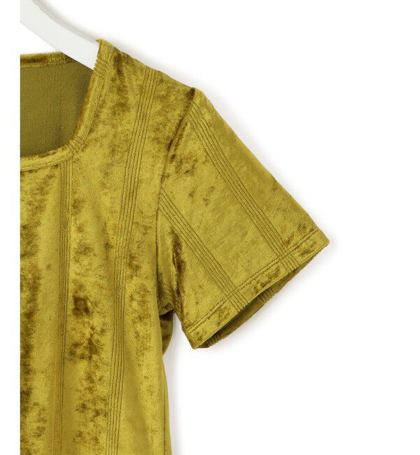 ADAM ET ROPE'「【Miller for ADAM ET ROPE'】別注 ベロアスクエアTee」|Tシャツ・カットソー|