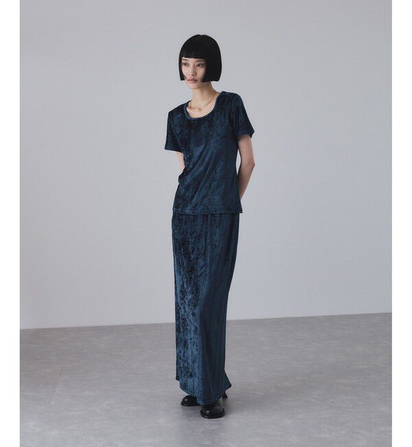 ADAM ET ROPE'「【Miller for ADAM ET ROPE'】別注 ベロアスクエアTee」|Tシャツ・カットソー|