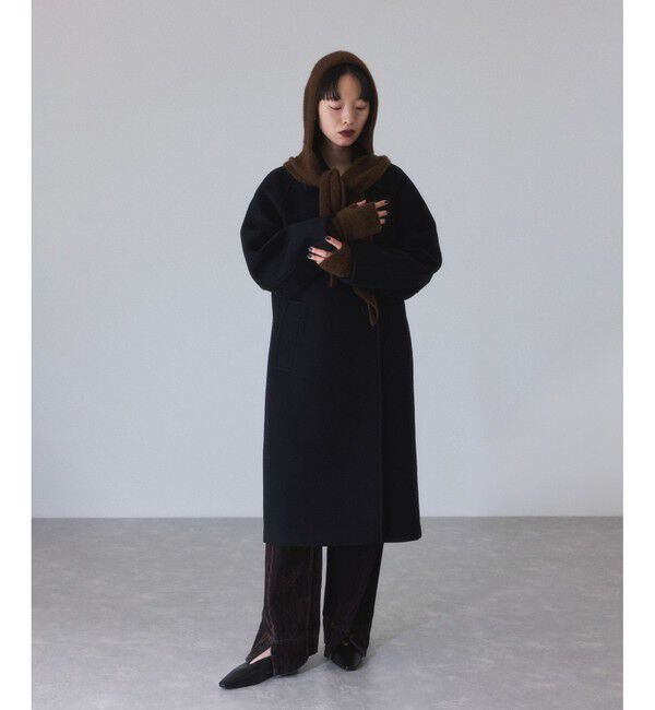 ウールボンディングラグランロングコート（ADAM ET ROPE'）｜ルミネの