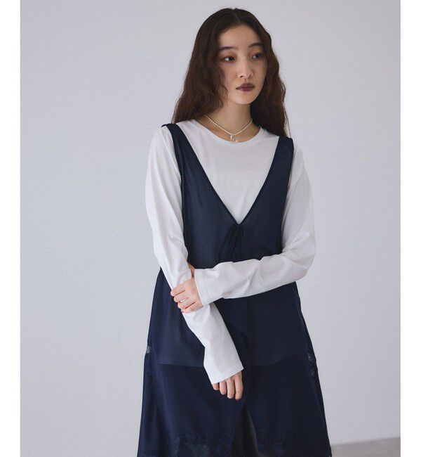 ADAM ET ROPE'「ロングスリーブコットンTシャツ」|Tシャツ・カットソー|