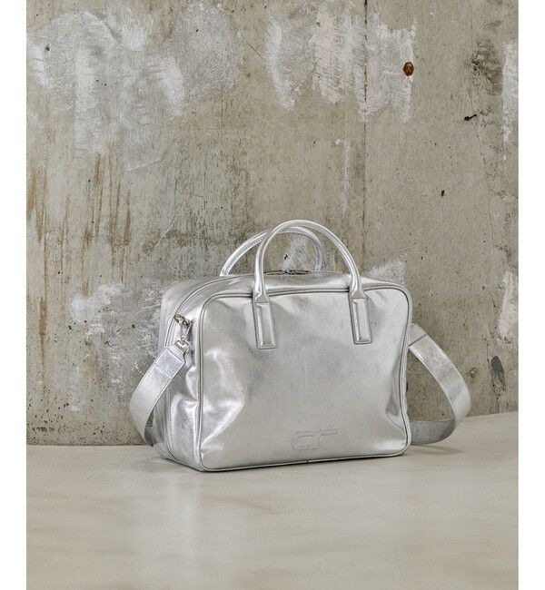 ADAM ET ROPE'「【サステナブル】ロゴボストンビッグバッグ」|ボストンバッグ|シルバー(93)