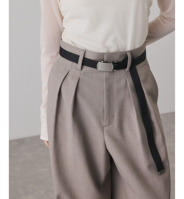 ADAM ET ROPE'「ガチャベルト付2タックスラックス」|スラックス|