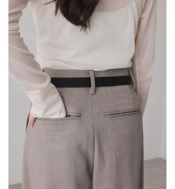 ADAM ET ROPE'「ガチャベルト付2タックスラックス」|スラックス|