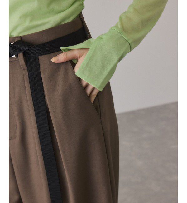 ADAM ET ROPE'「ガチャベルト付2タックスラックス」|スラックス|