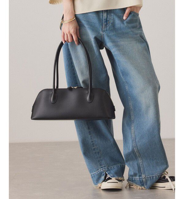 ADAM ET ROPE'「スプリットレザーラウンドボストン」|ボストンバッグ|