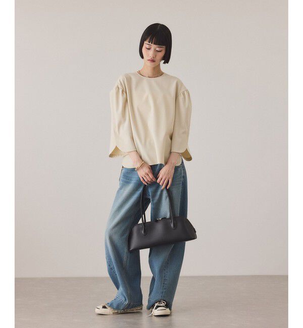 ADAM ET ROPE'「スプリットレザーラウンドボストン」|ボストンバッグ|