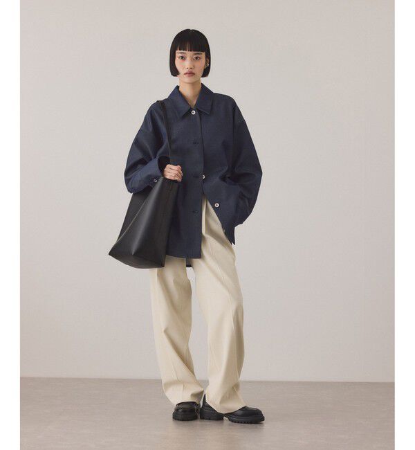 ADAM ET ROPE'「センタープレスストレートパンツ/UVカット」|スラックス|