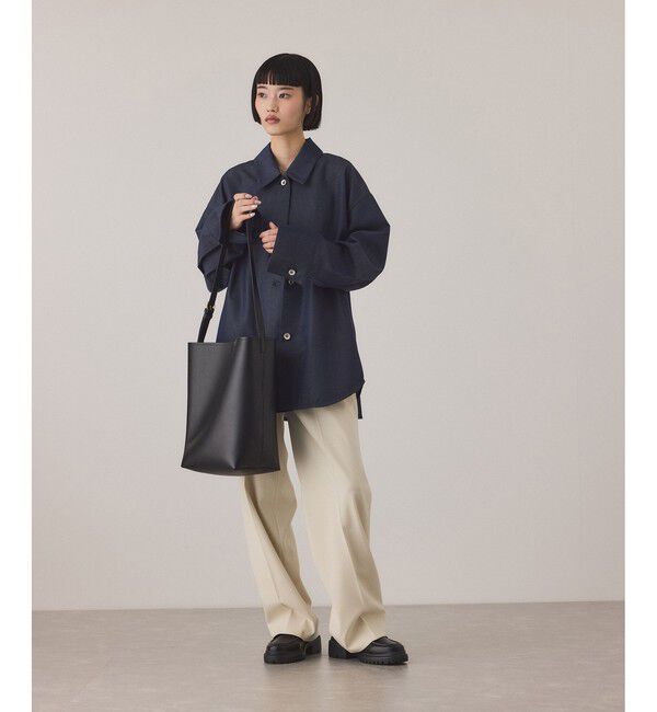 ADAM ET ROPE'「センタープレスストレートパンツ/UVカット」|スラックス|