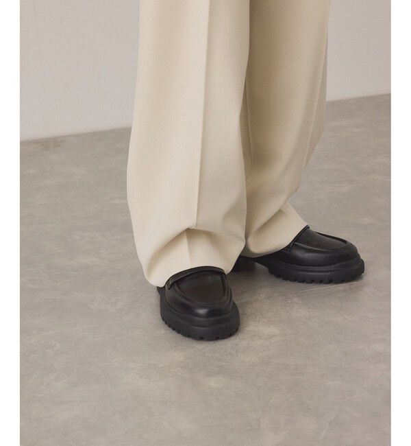 ADAM ET ROPE'「センタープレスストレートパンツ/UVカット」|スラックス|