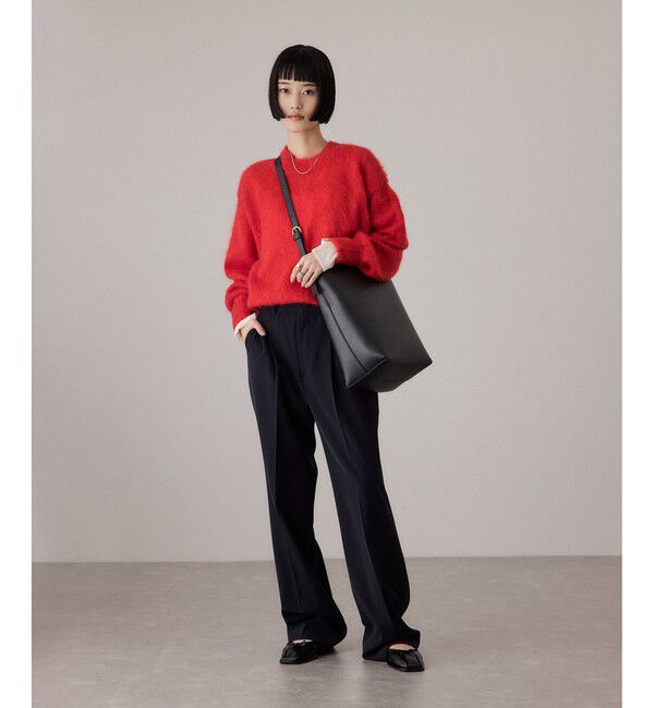 ADAM ET ROPE'「センタープレスストレートパンツ/UVカット」|スラックス|