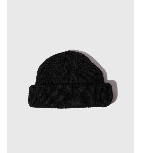 ADAM ET ROPE'「【KIJIMA TAKAYUKI/キジマ タカユキ】KNIT DECK CAP」|ニット帽|ブラック(01)