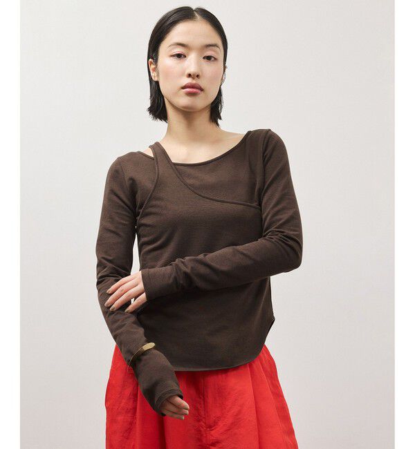 ADAM ET ROPE'「ワンショルダートップス」|Tシャツ・カットソー|