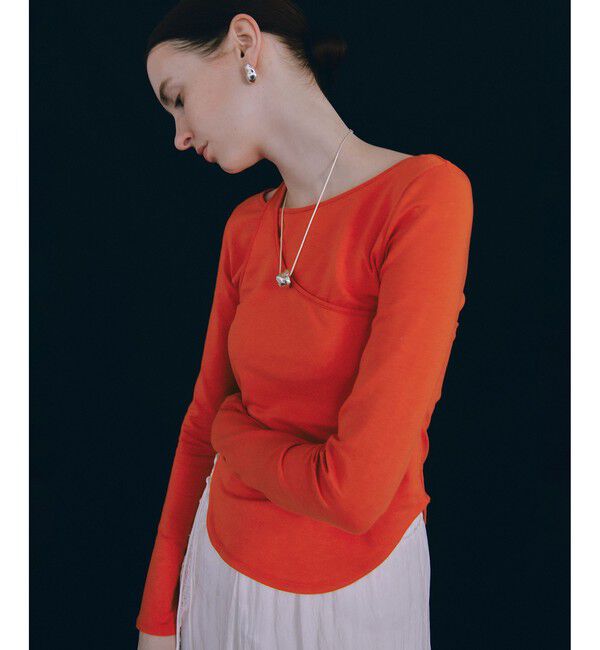 ADAM ET ROPE'「ワンショルダートップス」|Tシャツ・カットソー|レッド系(62)