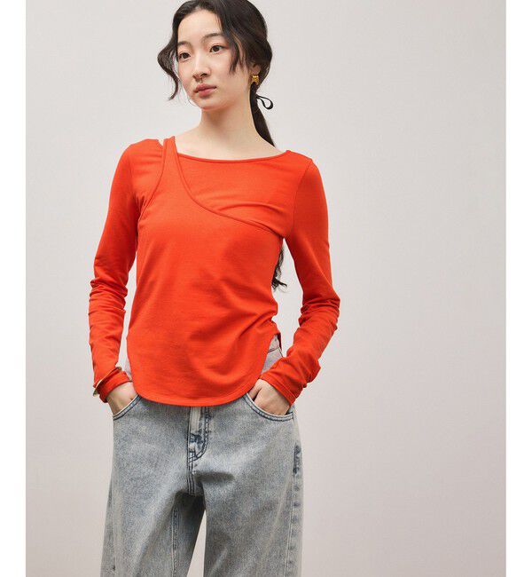 ADAM ET ROPE'「ワンショルダートップス」|Tシャツ・カットソー|