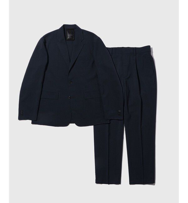 ADAM ET ROPE'「COVEROSS  テーラードジャケット&times;イージースラックス セットアップ」|スーツ|ネイビー(40)