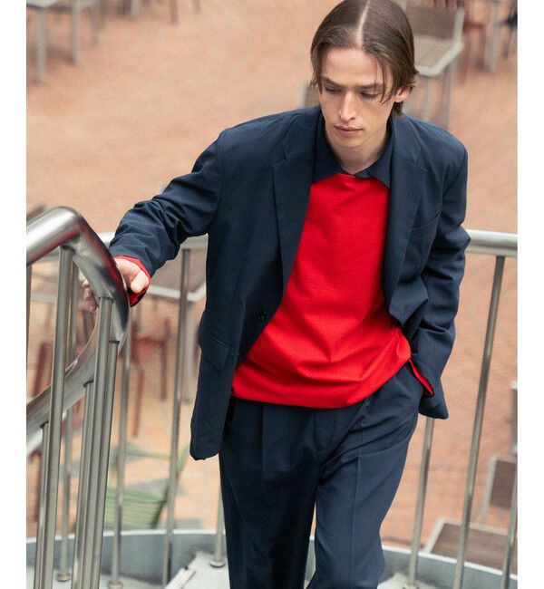 ADAM ET ROPE'「COVEROSS  テーラードジャケット&times;イージースラックス セットアップ」|スーツ|