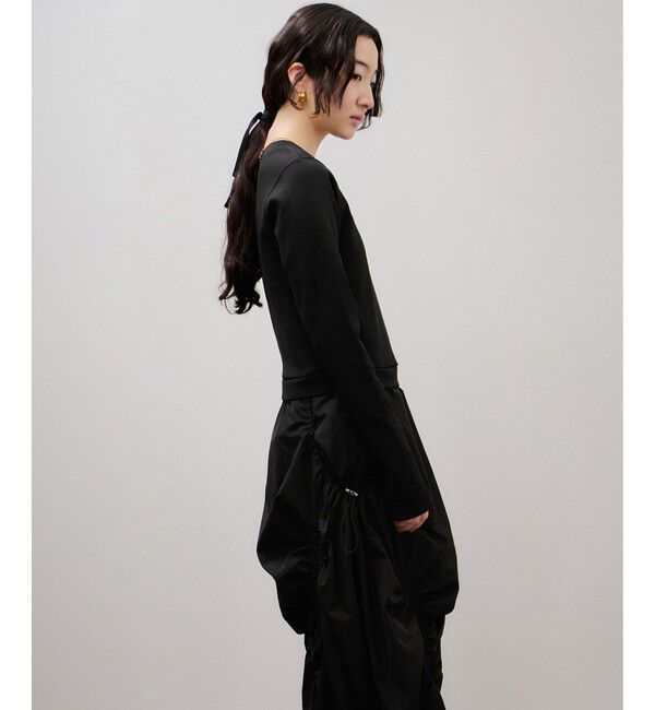 ADAM ET ROPE'「ランダムギャザーコンビワンピース」|ワンピース|