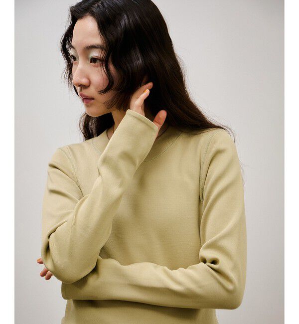 ADAM ET ROPE'「ランダムギャザーコンビワンピース」|ワンピース|