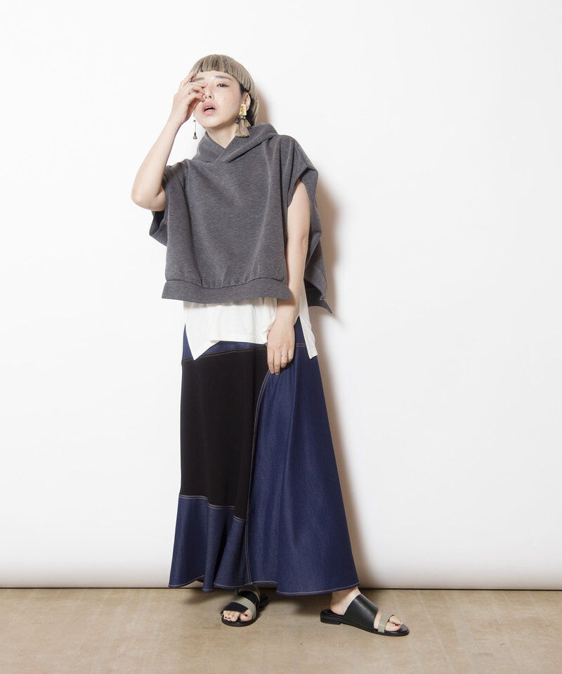  「切替フレアースカート」|フレア|