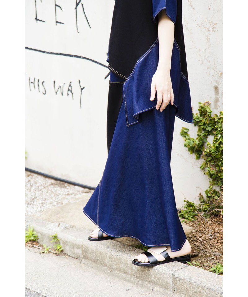  「切替フレアースカート」|フレア|