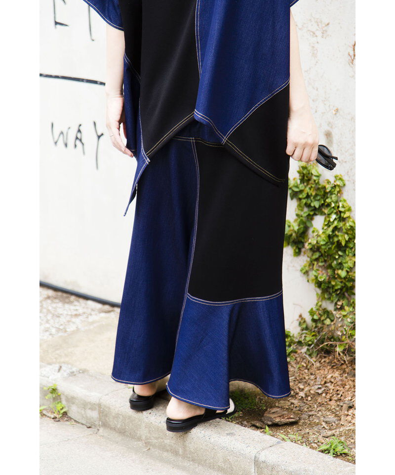  「切替フレアースカート」|フレア|