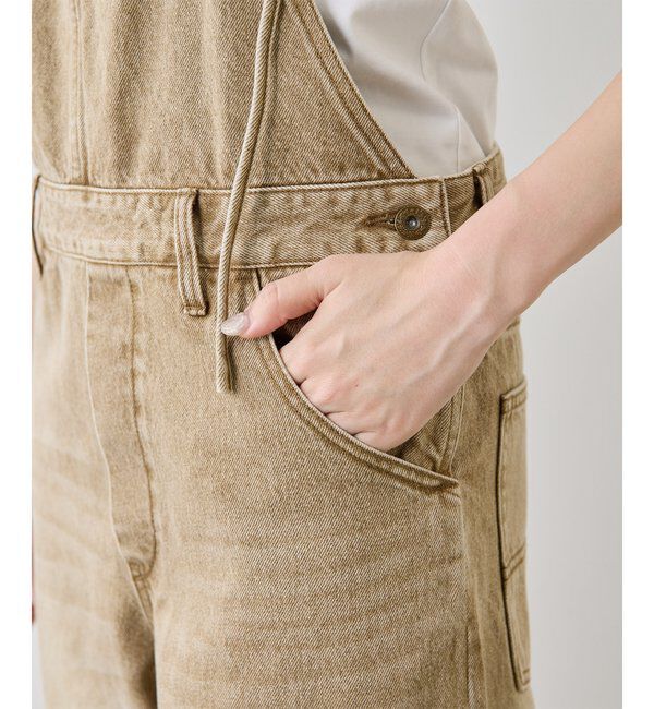  「カラーデニムオールインワン」|ワンピース|