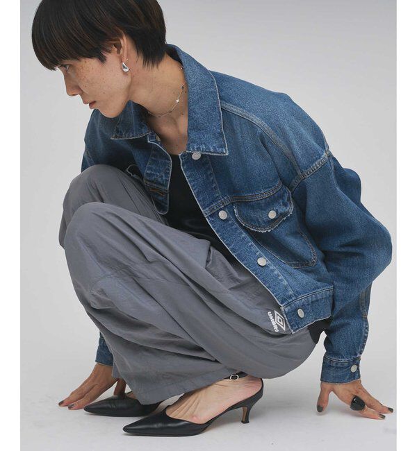  「【umbro&times;Whim Gazette】 トラックパンツ」|チノ|