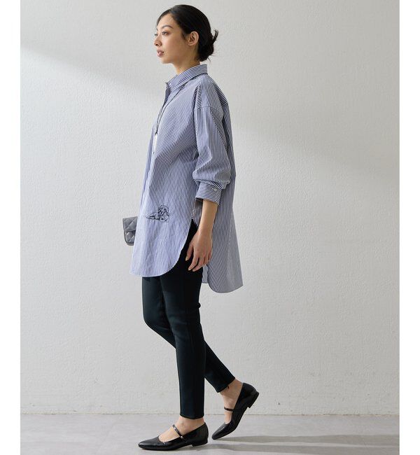  「＜一部カラー期間限定販売＞アニマル刺繍シャツ」|シャツ・ブラウス|