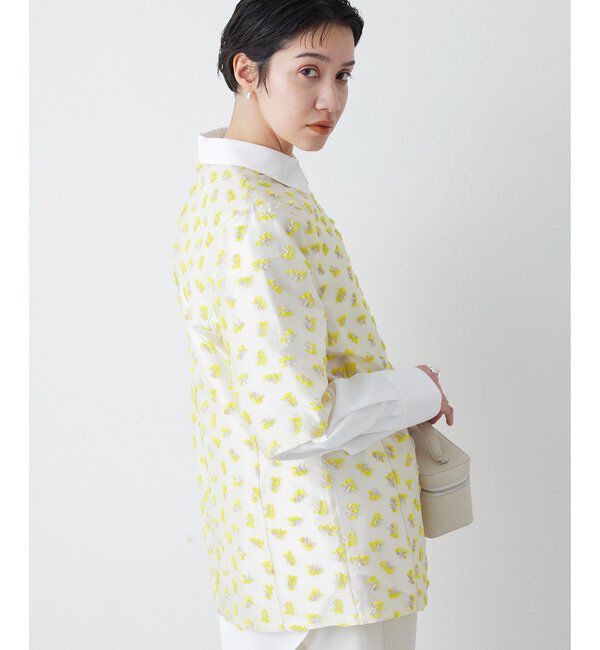 THE PAUSE「【THE PAUSE】フラワージャガードブラウス」|シャツ・ブラウス|