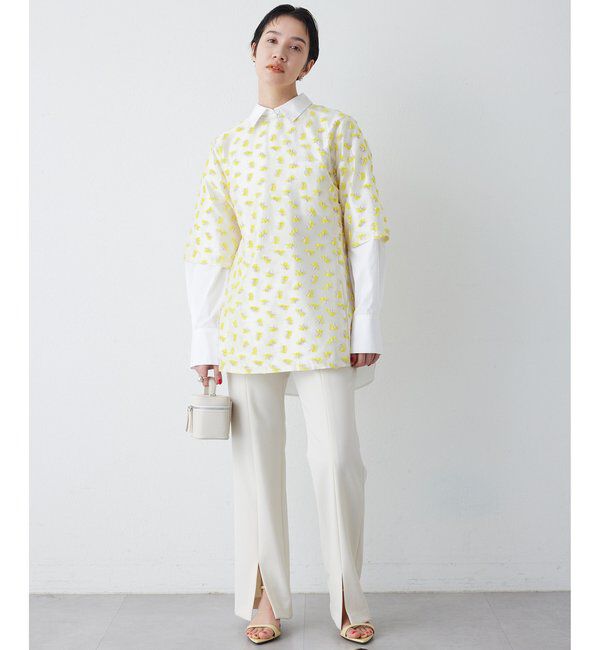 THE PAUSE「【THE PAUSE】フラワージャガードブラウス」|シャツ・ブラウス|