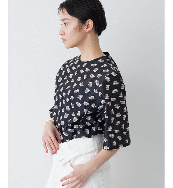 THE PAUSE「【THE PAUSE】フラワージャガードブラウス」|シャツ・ブラウス|