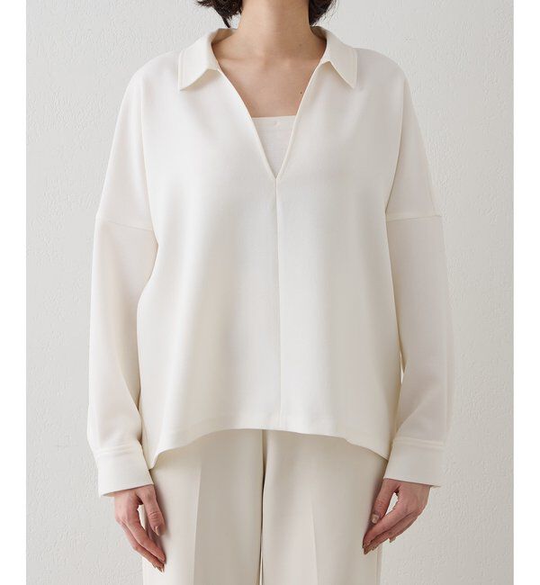  「スキッパージョーゼットブラウス」|シャツ・ブラウス|