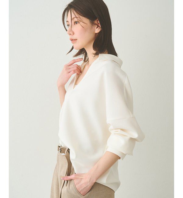  「スキッパージョーゼットブラウス」|シャツ・ブラウス|