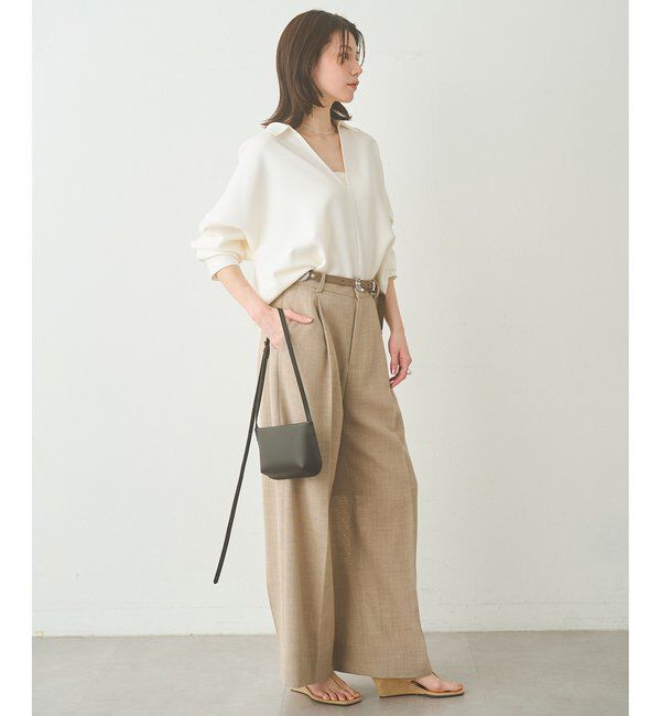  「スキッパージョーゼットブラウス」|シャツ・ブラウス|