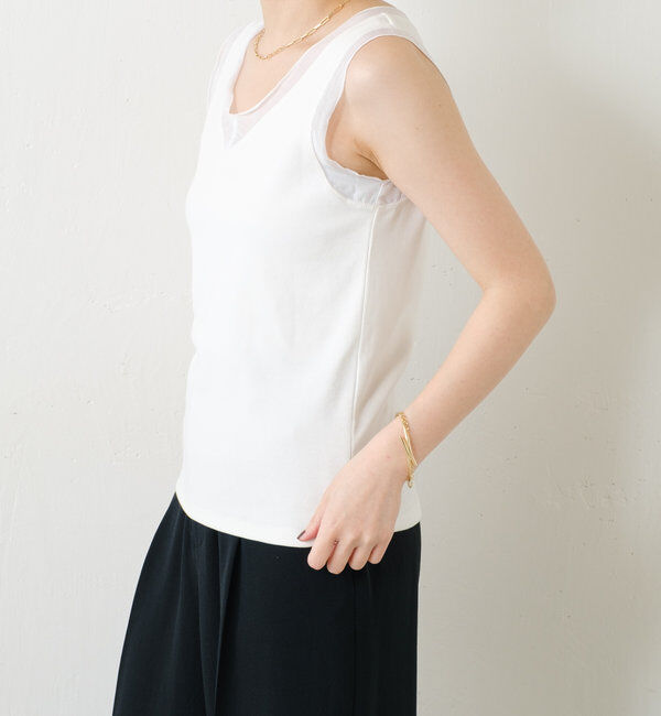  「Vネックタンクトップ」|Tシャツ・カットソー|