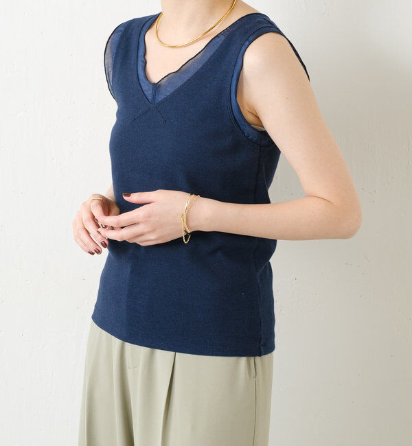  「Vネックタンクトップ」|Tシャツ・カットソー|