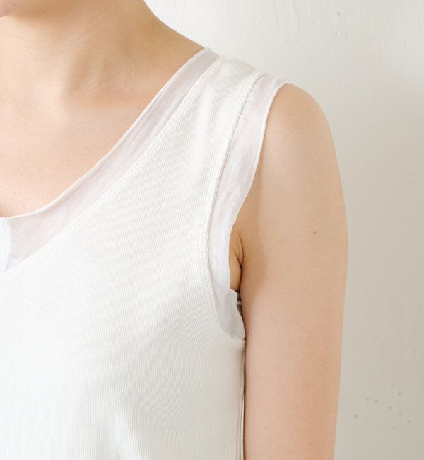  「Vネックタンクトップ」|Tシャツ・カットソー|